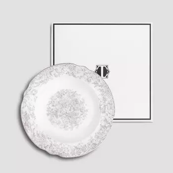 Тарелка Мартинелли натур цвет: розовый (23 см)