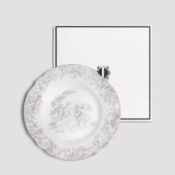 Тарелка Мартинелли сентимент цвет: розовый (22 см)