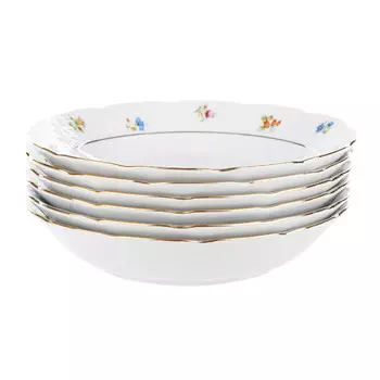 Тарелка Мелкие цветы (19 см - 6 шт)