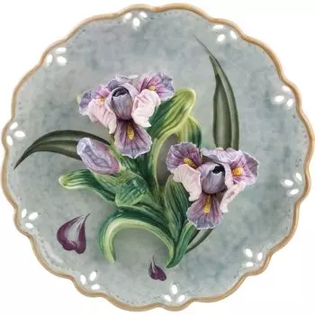 Тарелка настенная Ирис (6х20 см)