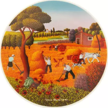 Тарелка настенная Сельские мотивы. Осень (19 см)
