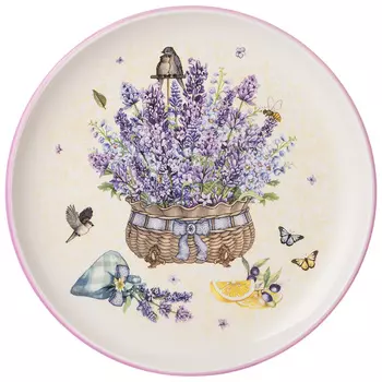 Тарелка Прованс лаванда (21х21х3 см)
