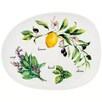 Тарелка Секретные ингредиенты (22х18х2 см)