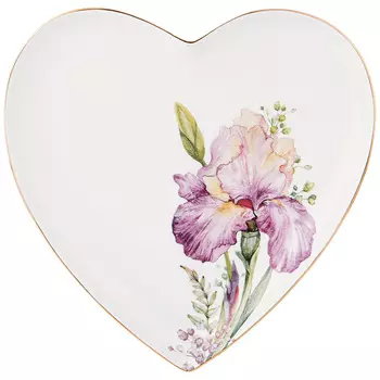 Тарелка - сердце Ирис( 2х22 см)