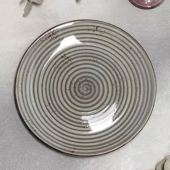 Тарелка Суприм цвет: серый (25х25х3 см)