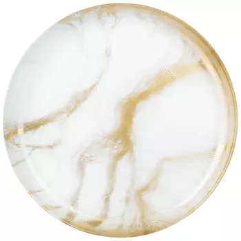 Тарелка White marble (21х2 см)
