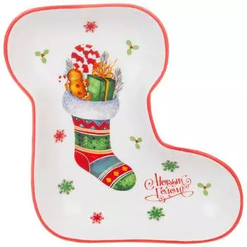 Тарелка Winter story (13х15 см)