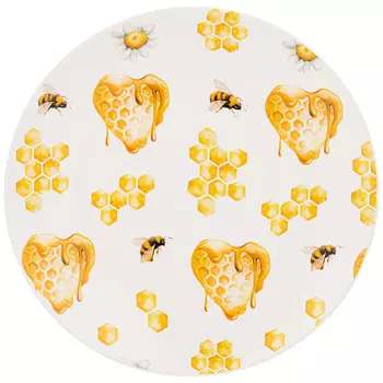 Тарелка закусочная Honey bee (21 см)