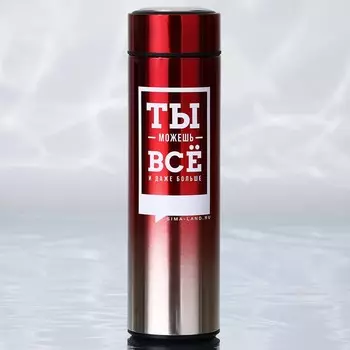 Термос Ты все сможешь (22х6х6 см)