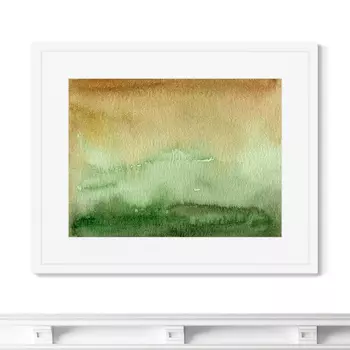 The green valley and the hills beyond (42х52 см)