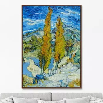 The Poplars at Saint-Rémy, 1889г. (75х105 см)