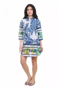 Туника Claire Цвет: Белый, Синий, Желтый (42)