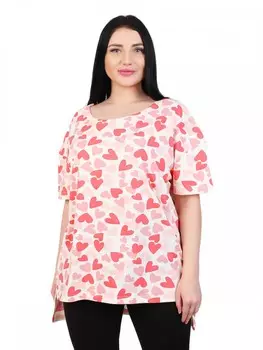 Туника Сердце Цвет: Молочный (52)