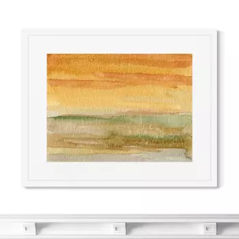 Valley landscape in July (42х52 см)