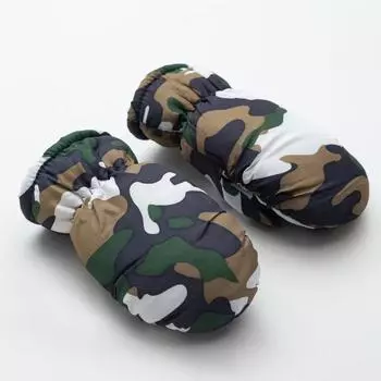 Варежки детские Хаки цвет: зеленый (15-16)