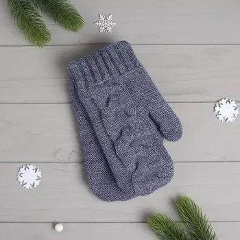 Варежки Косичка Цвет: Синий (19)