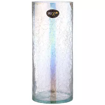 Ваза Цилиндр cracle white (15х35 см)