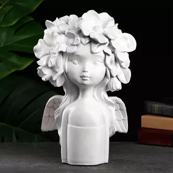 Ваза Девочка с бантом цвет: белый (31х20х15см)