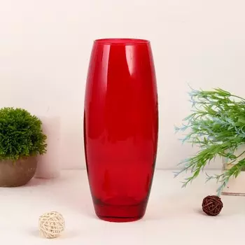 Ваза Рубин глянцевая (11х11х26 см)