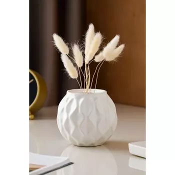 Ваза Шарик цвет: белый (12х12х11 см)