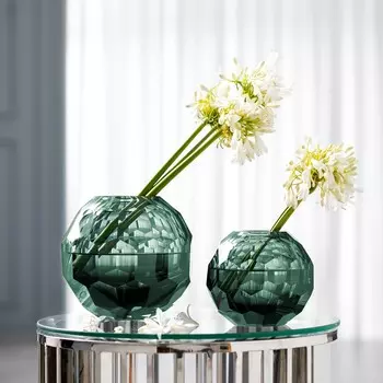 Ваза Ксагон цвет: темно-бирюзовый (15х15х15 см)