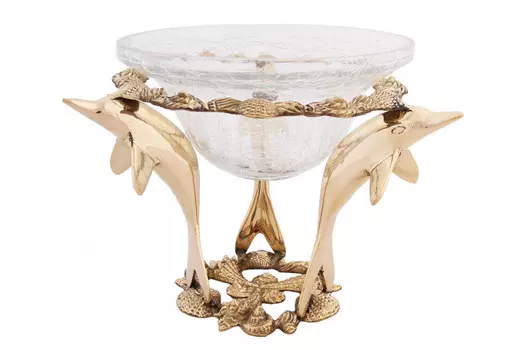 Ваза для фруктов 3 Дельфина (16х16 см)