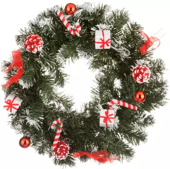 Венок С Красными Бантиками (40х40 см)