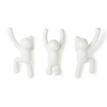 Вешалки-крючки Buddy цвет: белый (3 шт)