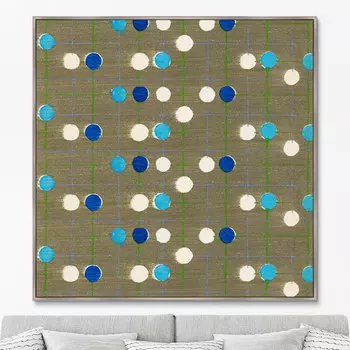 Vintage print of Japanese textile №15, 1904г. (105х105 см)