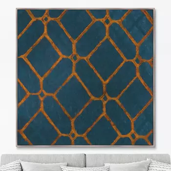 Vintage print of Japanese textile №68, 1904г. (105х105 см)