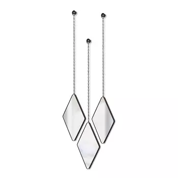 Зеркала декоративные Dima цвет: черный (2х27х18 см)