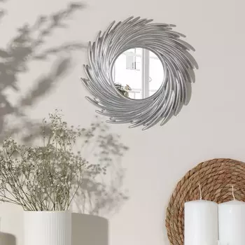 Зеркало Солнышко цвет: серебристый (24х24х2 см)