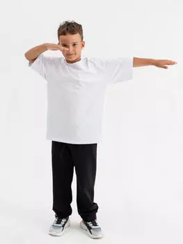 Дет. брюки "Спорт для мальчика" Черный р. 32