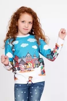 Дет. джемпер "Вида" Бирюзовый р. 32