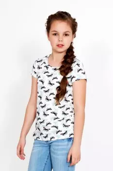 Дет. футболка "Butterfly" Белый р. 32