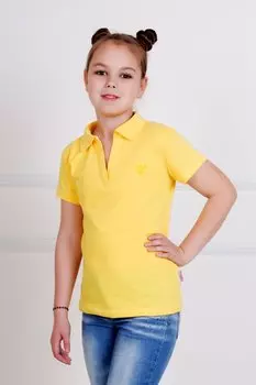 Дет. футболка "Поло" Желтый р. 38