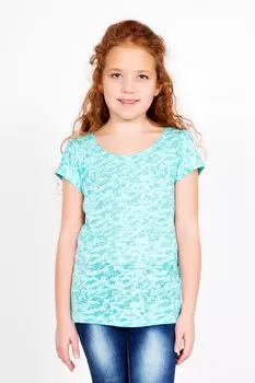 Дет. футболка "Вишенка" Бирюзовый р. 34
