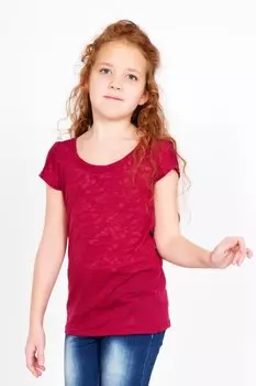 Дет. футболка "Вишенка" Бордовый р. 34