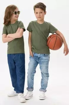 Дет. футболка "Женя" Хаки р. 32