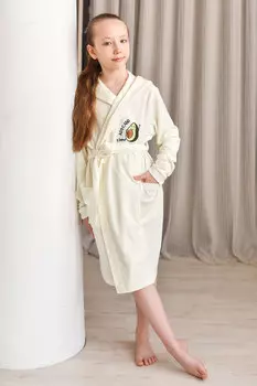 Дет. халат "Авокадо" Кремовый р. 34