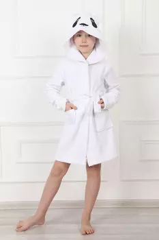 Дет. халат "Панда" Белый р. 28