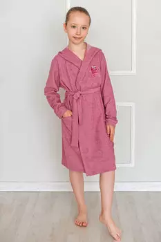Дет. халат "Ягода-малинка Сухая роза" р. 36