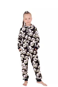 Дет. комбинезон "Панда" Черный р. 28