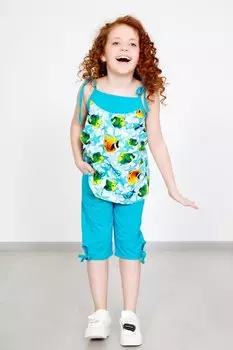 Дет. костюм "Русалка" Бирюзовый р. 30