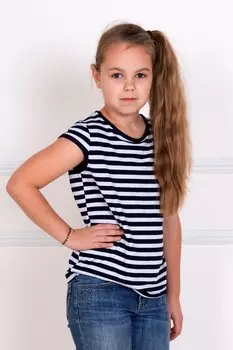 Дет. лонгслив "Морячка" Черный р. 30