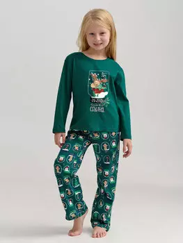 Дет. пижама "Все будет! для девочки Изумрудный" р. 36