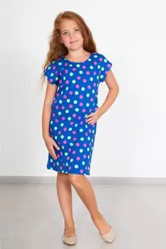 Дет. платье "Карамелька Синий" р. 32