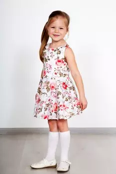 Дет. платье "Мальвина Белый" р. 28