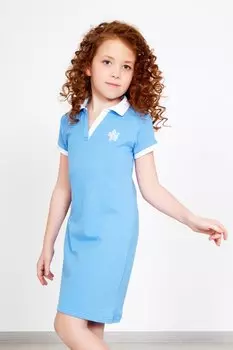 Дет. платье "Поло Голубой" р. 32