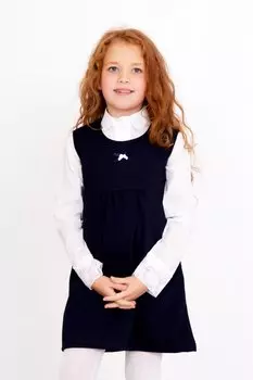Дет. сарафан "Школьный" Черный р. 32